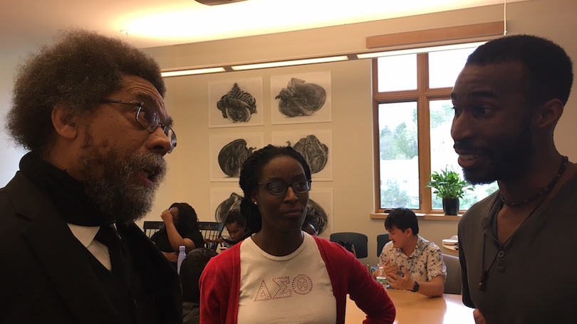 Students with Cornel West