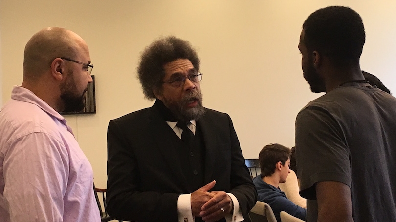 student meet and greet with Cornel West